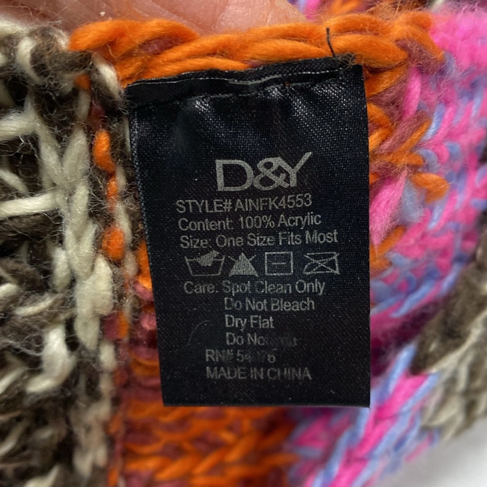 D&Y Multi Color Infinity Scarf - Picture 4 of 7